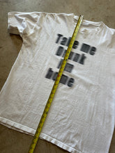 Load image into Gallery viewer, Vintage Take Me Drunk Im Home 1990&#39;s Blurry Word Graphic T-Shirt (XL)
