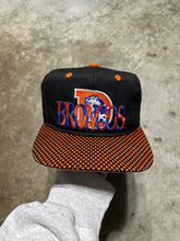 Load image into Gallery viewer, Vintage Denver Broncos Checkered Brim Snapback Hat
