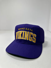 Load image into Gallery viewer, Vintage Minnesota Vikings Starter Arch Script 1990s Snapback Hat
