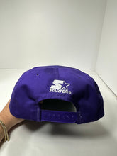Load image into Gallery viewer, Vintage Minnesota Vikings Starter Arch Script 1990s Snapback Hat
