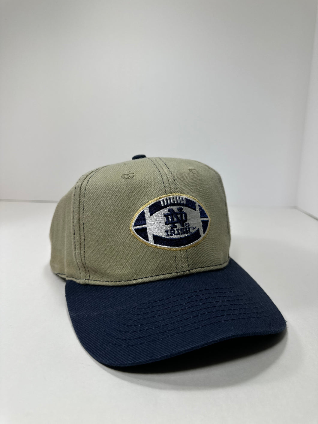 Vintage Notre Dame Football 1990s Two Tone Adidas Snapback Hat