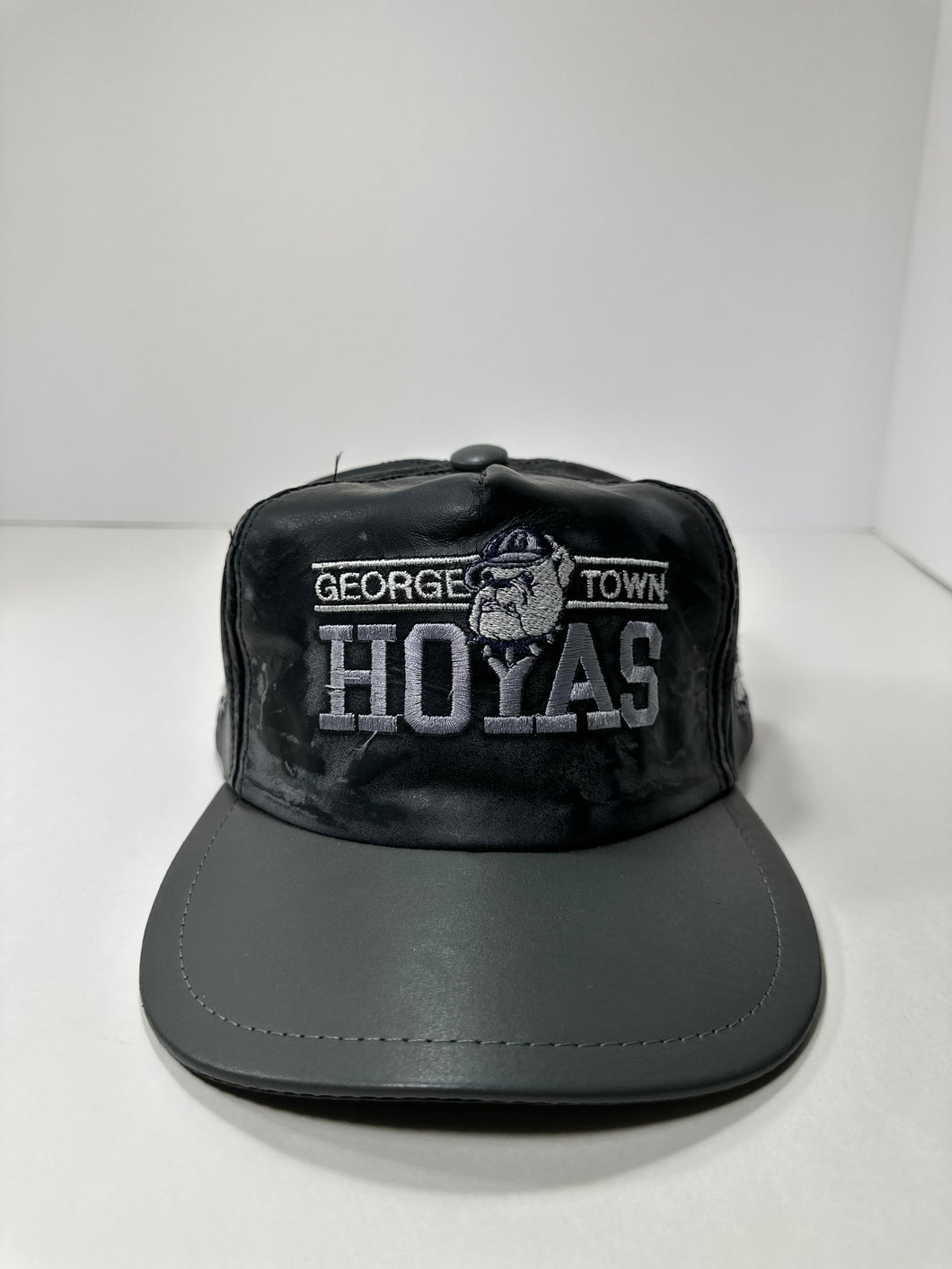 Vintage Georgetown Hoyas 1990s Leather Snapback Hat