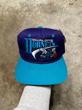 Load image into Gallery viewer, Vintage Charlotte Hornets Embroidered Snapback Ha
