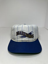 Load image into Gallery viewer, Vintage Seattle Mariners Starter Pin Striped 1990s MLB Snapback Hat
