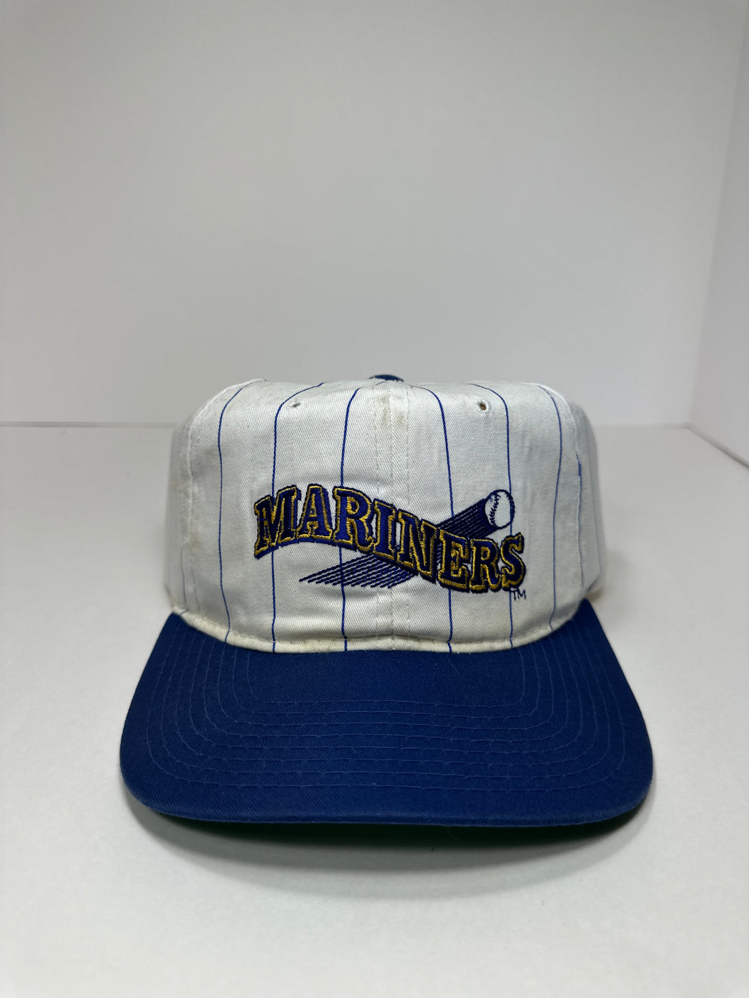 Vintage Seattle Mariners Starter Pin Striped 1990s MLB Snapback Hat