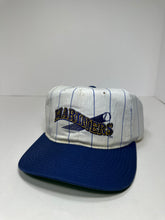 Load image into Gallery viewer, Vintage Seattle Mariners Starter Pin Striped 1990s MLB Snapback Hat
