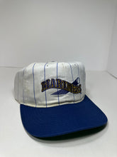 Load image into Gallery viewer, Vintage Seattle Mariners Starter Pin Striped 1990s MLB Snapback Hat

