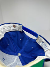 Load image into Gallery viewer, Vintage New York Rangers The Game Split Bar 1990s NHL Snapback Hat

