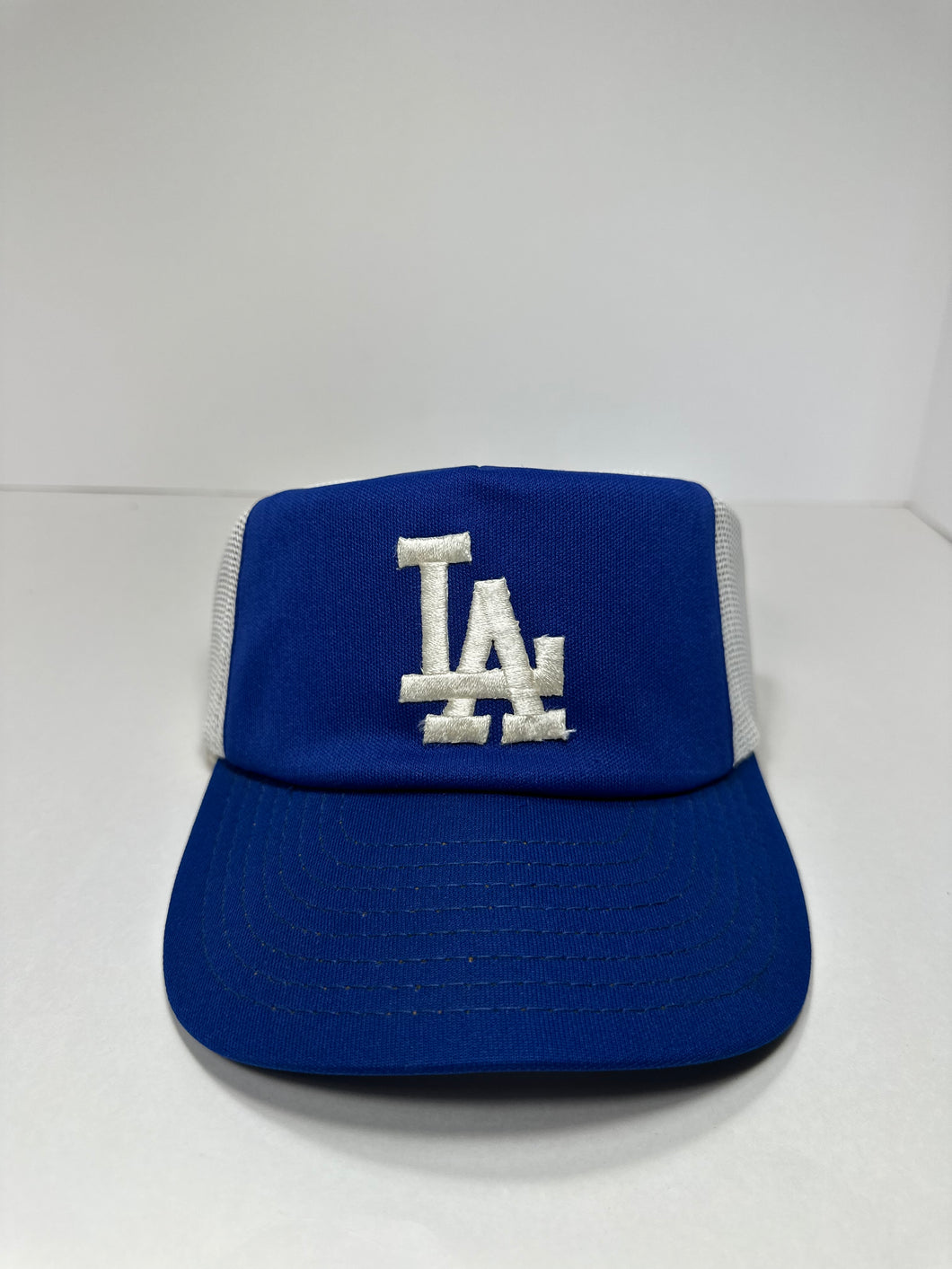 Vintage LA Dodgers Block Logo 1980s Snapback Hat