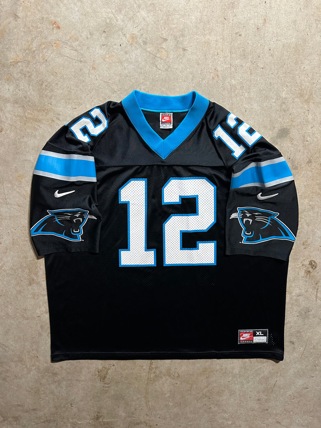 Vintage Carolina Panthers Kerry Collins 2000 Nike Black Jersey (XL)