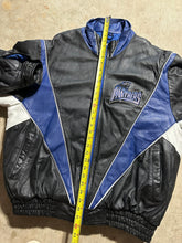 Load image into Gallery viewer, Vintage Carolina Panthers &#39;90s Pro Player Leather Jacket (XL)
