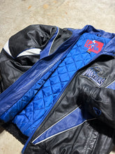 Load image into Gallery viewer, Vintage Carolina Panthers &#39;90s Pro Player Leather Jacket (XL)
