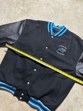 Load image into Gallery viewer, Vintage Carolina Panthers Spell Out Reebok Reversible Bomber Jacket (XL)
