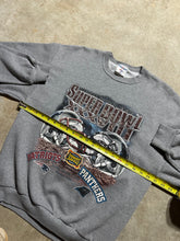 Load image into Gallery viewer, Vintage Carolina Panthers vs Patriots 2004 Super Bowl Sweatshirt (S/M)
