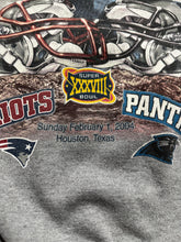 Load image into Gallery viewer, Vintage Carolina Panthers vs Patriots 2004 Super Bowl Sweatshirt (S/M)
