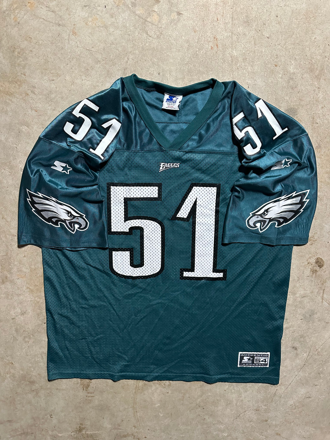 Vintage Philadelphia Eagles 1990s Starter William Thomas Jersey (XL)