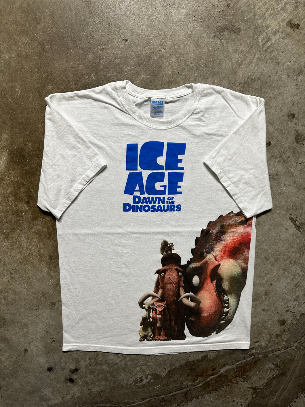 Vintage 2003 Ice Age Dawn of the Dinosaurs Promo Tee (Large)