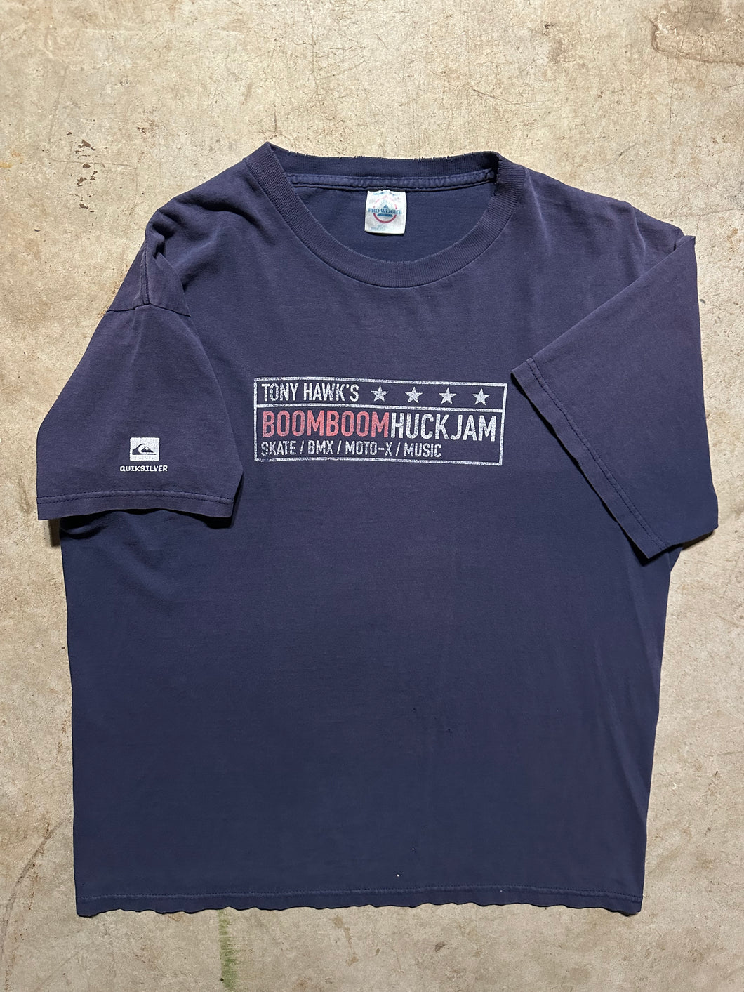 Vintage Tony Hawks Boom Boom Huck Jam Quiksilver Graphic T-Shirt (Large)