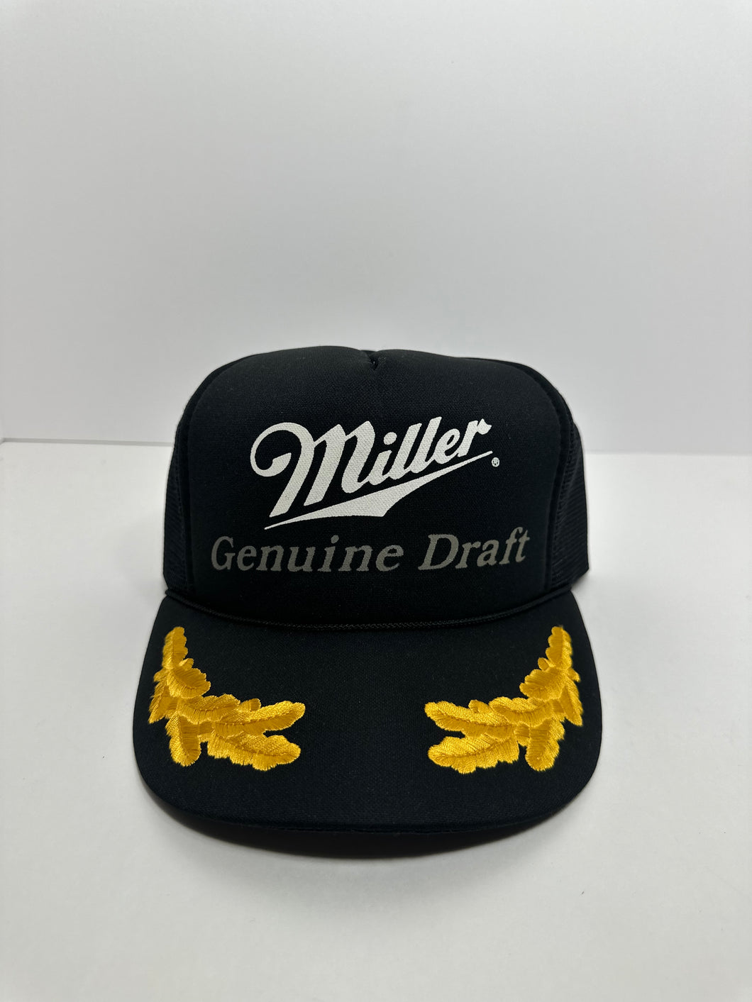 Vintage Miller Genuine Draft 1980s Winged Trucker Snapback Hat