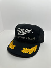 Load image into Gallery viewer, Vintage Miller Genuine Draft 1980s Winged Trucker Snapback Hat
