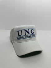 Load image into Gallery viewer, Vintage UNC Tar Heels The Game Split Bar 90s Snapback Hat
