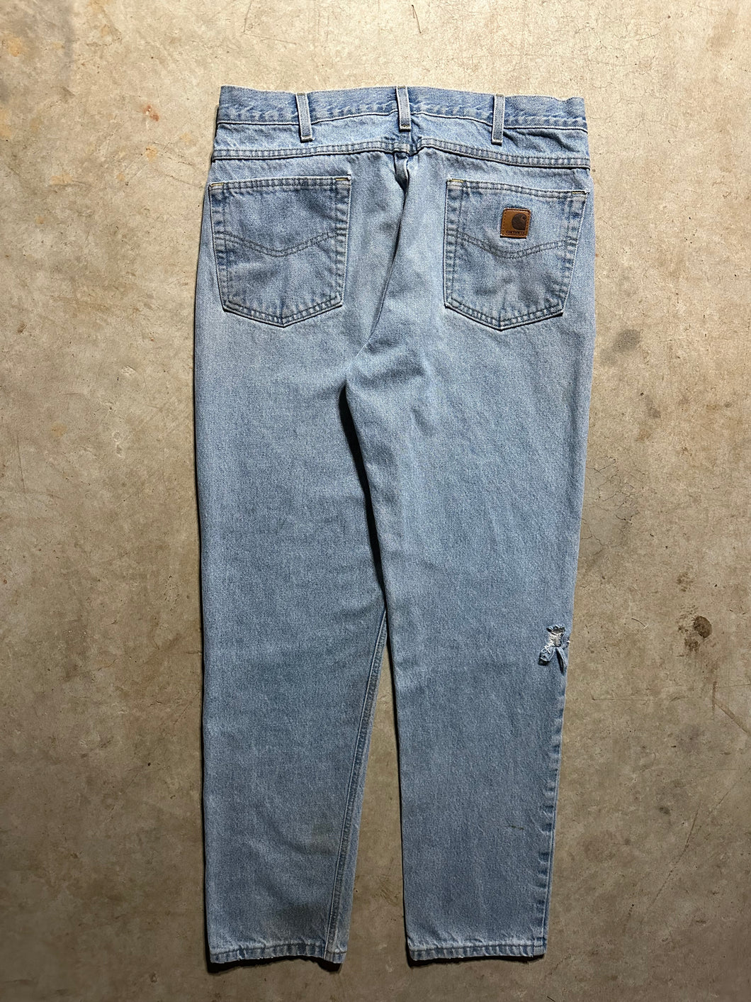 Vintage Carhartt Light Denim Carpenter Pants (36x32)