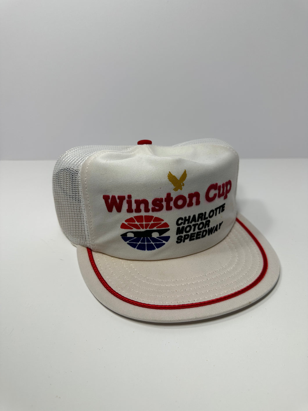 Vintage Winston Cup Charlotte Motor Speedway 90s Mesh Trucker Snapback Hat