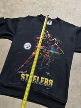 Load image into Gallery viewer, Vintage Pittsburgh Steelers 1991 Puff Printed NFL Sweatshirt (S/M)
