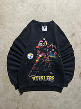 Load image into Gallery viewer, Vintage Pittsburgh Steelers 1991 Puff Printed NFL Sweatshirt (S/M)
