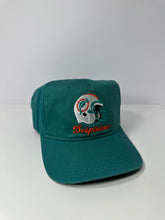 Load image into Gallery viewer, Vintage Miami Dolphins 90s Helmet NFL Snapback Hat
