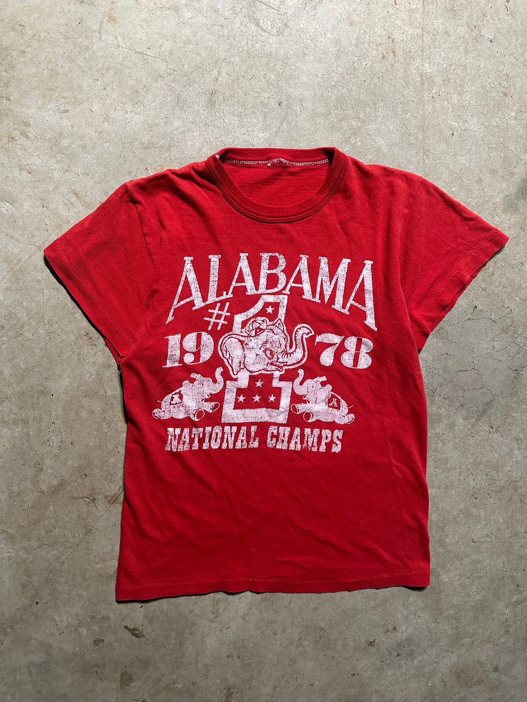 Vintage Alabama 1978 National Champions T Shirt (XS)
