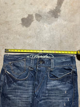 Load image into Gallery viewer, Y2K Ed Hardy Skull and Flames Embroidered Denim Medium Wash Jeans (44x33)
