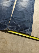 Load image into Gallery viewer, Y2K Ed Hardy Skull and Flames Embroidered Denim Medium Wash Jeans (44x33)
