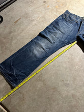 Load image into Gallery viewer, Y2K Ed Hardy Skull and Flames Embroidered Denim Medium Wash Jeans (44x33)
