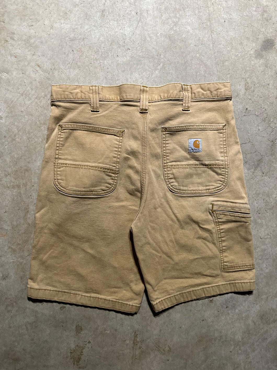 Y2K Carhartt Tan Relaxed Fit Shorts (34)