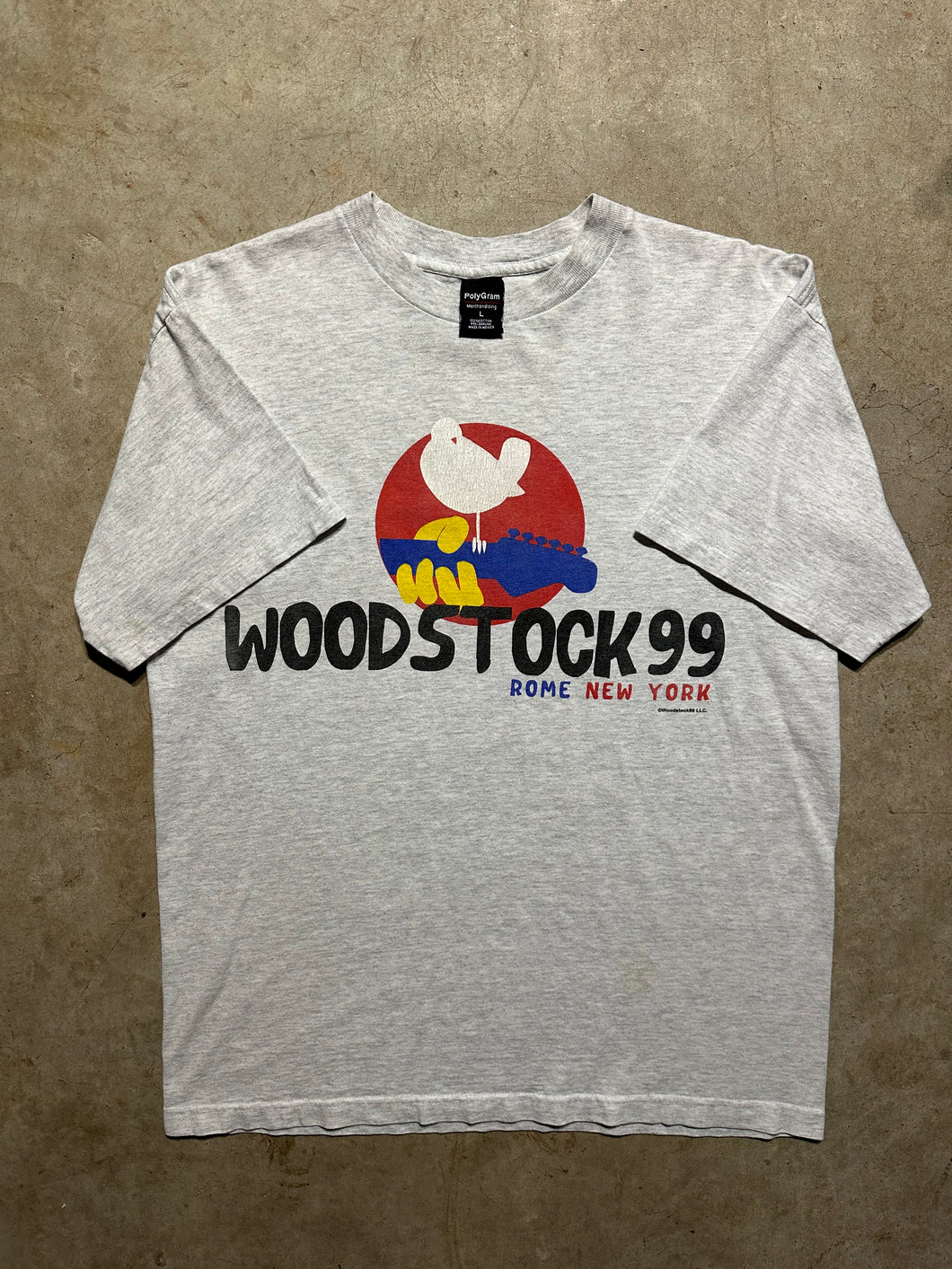 Vintage Woodstock New York 1999 Festival T-Shirt (Large)