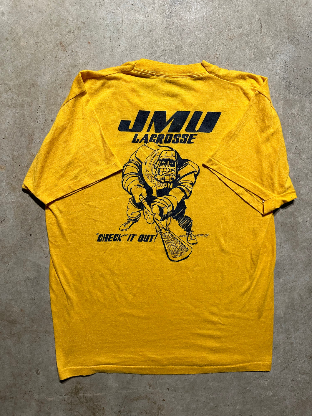 Vintage 1987 James Madison Lacrosse T-Shirt (Medium)