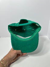 Load image into Gallery viewer, Vintage Newport Cigarettes Kelly Green Corduroy Snapback Hat
