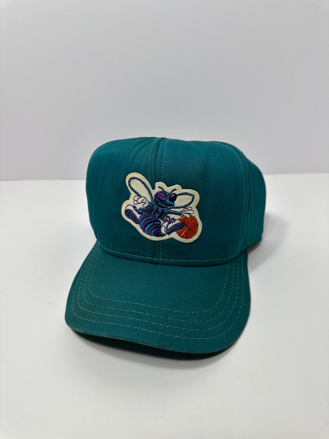 Vintage Charlotte Hornets 80s NBA Teal Snapback Hat