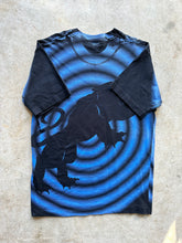 Load image into Gallery viewer, Vintage Carolina Panthers 1993 Spiral All Over Print T-Shirt (M/L)
