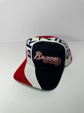 Load image into Gallery viewer, Vintage Atlanta Braves 1994 Spiral Dome MLB 125th Anniversary Snapback Hat + Guns Hat
