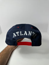 Load image into Gallery viewer, Vintage Atlanta Braves 90s Script MLB Snapback Hat
