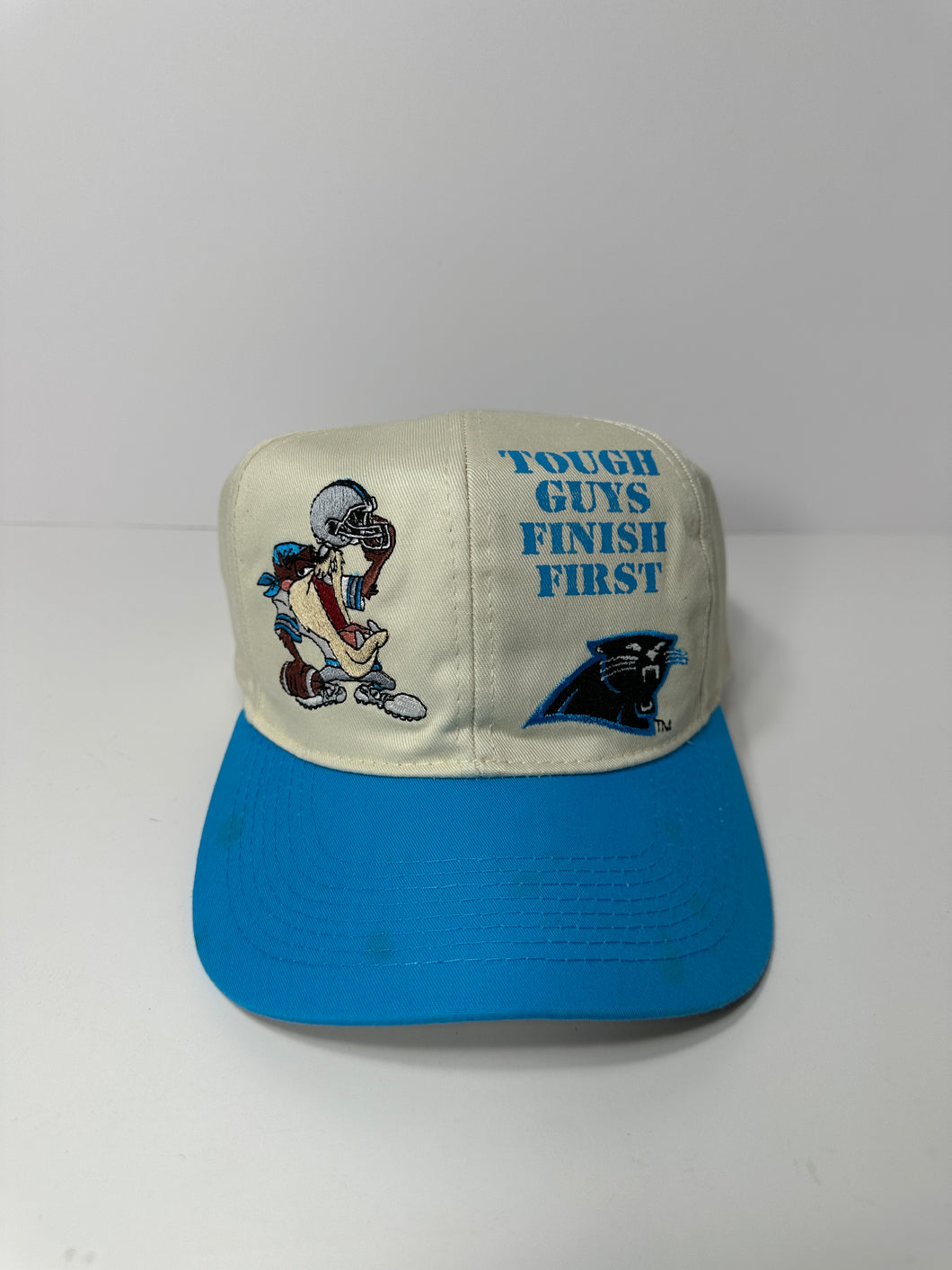 Vintage Carolina Panthers Tough Guys Finish First Taz Hat