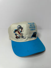 Load image into Gallery viewer, Vintage Carolina Panthers Tough Guys Finish First Taz Hat
