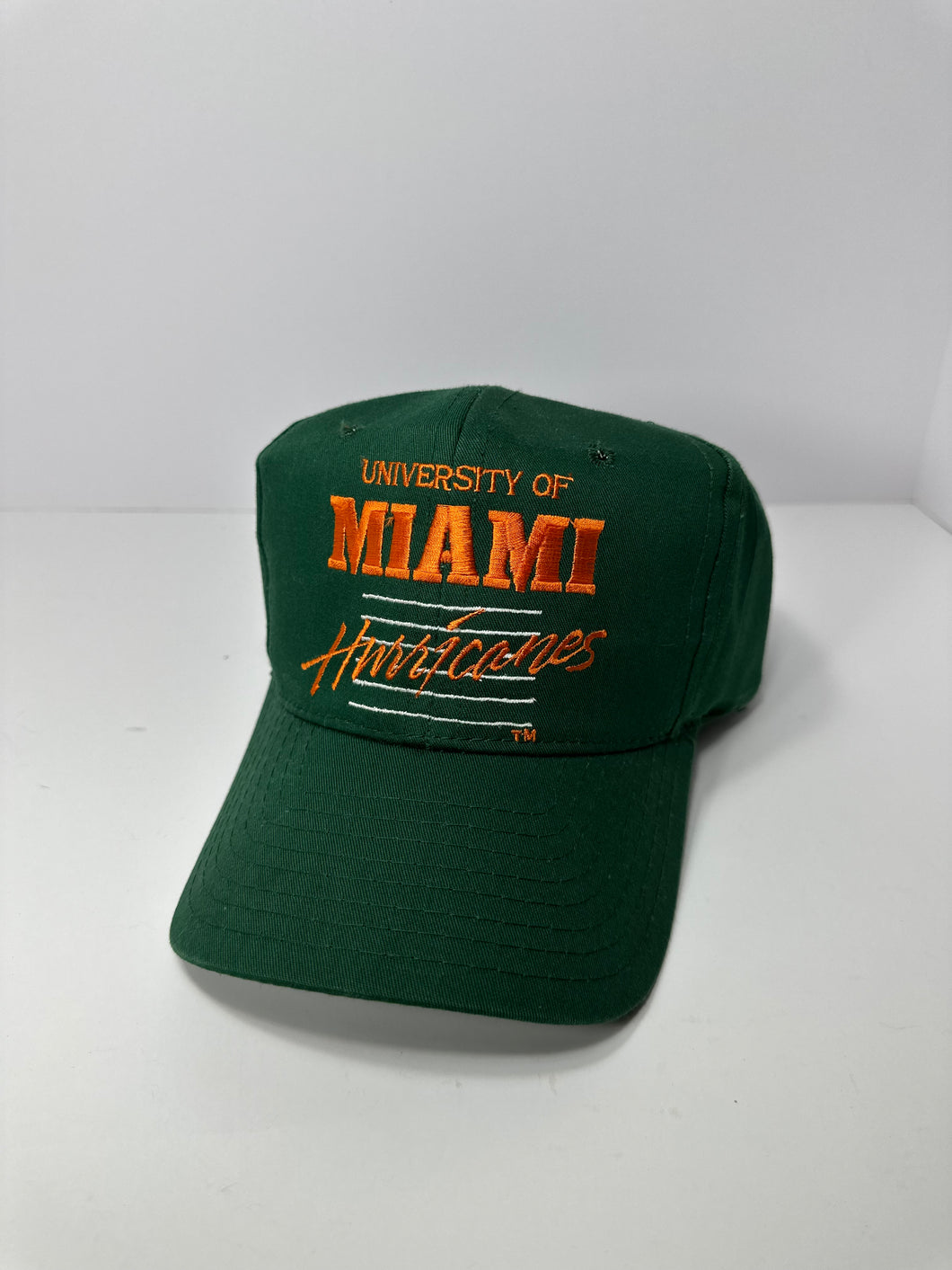 Vintage University of Miami Hurricanes 90s Signature Snapback Hat