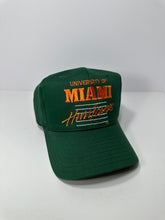 Load image into Gallery viewer, Vintage University of Miami Hurricanes 90s Signature Snapback Hat
