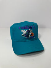 Load image into Gallery viewer, Vintage Charlotte Hornets 1980s Logo Snapback Hat
