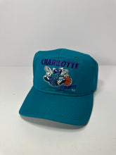 Load image into Gallery viewer, Vintage Charlotte Hornets 1980s Logo Snapback Hat
