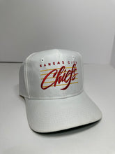Load image into Gallery viewer, Vintage Kansas City Chiefs Split Bar Script Snapback Hat
