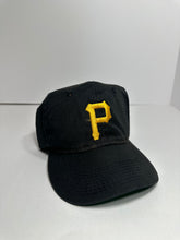Load image into Gallery viewer, Vintage Pittsburgh Pirates Block Logo 1990s MLB Snapback Hat
